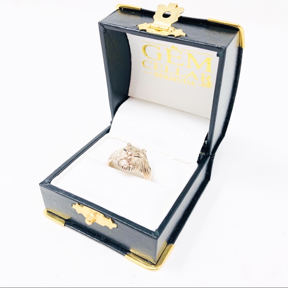Handmade Sterling Lion’s Head Ring